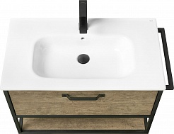 Акватон Мебель для ванной Лофт Фабрик 80 дуб кантри с раковиной Victoria-N – фотография-8